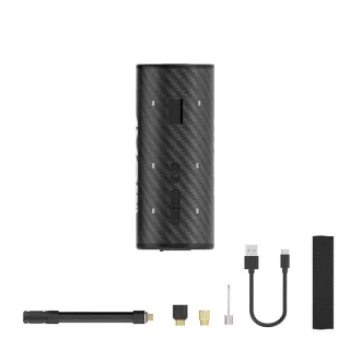 CYCLAMI AM9 Pro Mini Bike Pump 130 PSI Portable Electric Tire Inflator with 2-in-1 Tail Light LED Display for MTB Road B