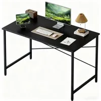 Refined Living Computertisch Schreibtisch Gaming tisch Computertisch Bürotisch 50x80/100cm (Weiß/Braun/Holzfarbe/Schwarz, Stabiler Metallrahmen, Moderner einfacher PC-Schreibtisch, Officetisch für Home Office), Kleiner Studierschreibtisch für kleinen