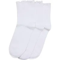 URBAN CLASSICS Basicsocken Damen Ruffle Socken 3-Pack