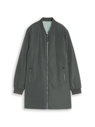 Tom Tailor - 2-in-1 Wendejacke mit Bomberkragen darkest olive - Gr. - M