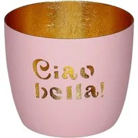 Giftcompany Windlicht Madras Windlicht M Ciao bella! rosa/gold 8,5cm