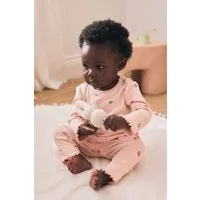 Next Langarmshirt & Hose Baby-Rippstrickoberteil und Leggings im 2er-Set (2-tlg)
