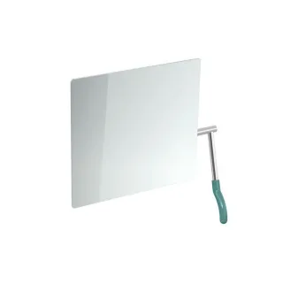 Hewi Kippspiegel 802.01.100R55 725x741x73mm, Hebel rechts, aquablau