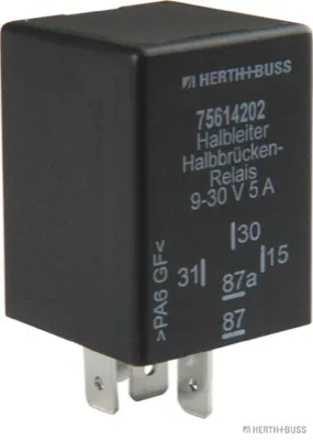 HERTH&BUSS Relais, Arbeitsstrom, Halbleiter Halbbrücken-Relais 9-30 V, 5 A - 75614202