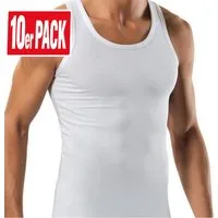 Berrak Collection Unterhemd Herren Unterhemden 10er Pack – Feinripp aus 100% Baumwolle (Spar-Set, 10-St., 10er-Pack) Premium Qualität