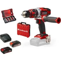 Einhell Akku-Schlagbohrschrauber TE-CD 18/48 Li-i Kit, (Set), Power X-Change, Inkl. 2 Akkus, Koffer und Zubehör