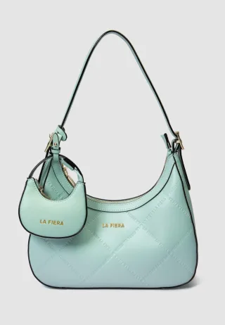 LA FIERA Schultertasche in Mintgrün