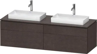 Duravit L-Cube Konsolenwaschtischunterbau wandhängend Eiche dunkel gebürstet Matt 1620x550x482 mm -  LC4873B72720000