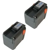 Trade-Shop 2x Akku passend für Husqvarna S 561 82, 8839, 5IMR19/66 Rasenmäher Akku Li-Ion 4000 mAh (18 V)