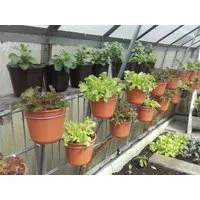 Nesbel - Spüren Sie die Reinheit? Blumenkastenhalter Blumentopfhalter, 4-St., verzinkter Stahldraht für Doppelstab Gitter Gabionen