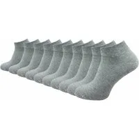 GAWILO Sneakersocken aus 100% Baumwolle für Herren (10-Paar) ohne drückende Naht über den Zehen - atmungsaktiv - absolut blickdicht
