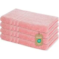 Lavea Handtuch Lavea® 4er Set Handtücher 50x100 cm, Elena Frottiererie, 100% Baumwolle (4er Set), 500 g/m² Frottier, weich & saugstark, pflegeleicht