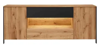 Boston Sideboard eiche schwarz