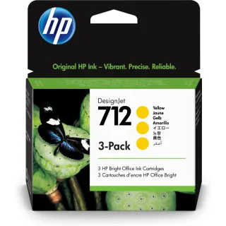Original 3ED79A HP 712 DNJ Tinte (3) yellow