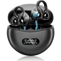 MOPUEA Bluetooth-Kopfhörer, Bluetooth 5.4-Sportkopfhörer, immersiver Bass Open-Ear-Kopfhörer (Clip-on Sport-Kopfhörer, Digitale Anzeige-LED, für Sport/Fitness)