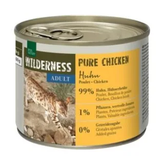 REAL NATURE WILDERNESS Nassfutter Katze, Adult Pure Chicken 24x200 g