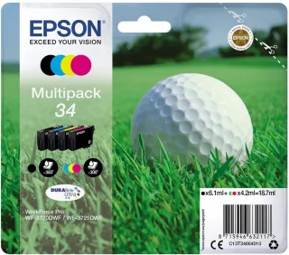 Epson Multipack 34 Golfball DURABrite Ultra Ink (4-farbig)