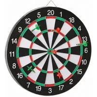 relaxdays Dartscheibe X1 mit Pfeilen, (7-tlg)