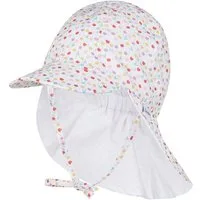 Sterntaler® Schirmmütze UV-Schutz 50+ Schirmmütze mit Nackenschutz Früchte (1-St) Baumwoll-Schirmmütze mit Früchten, Bindeband, Nackenschutz, Bio