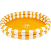 Swim Essentials Pool Swimming Pool 100 cm Gelb Gestreift 100 x 20 cm, Swimmingpool Planschbecken