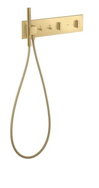 Hansgrohe Thermostatmodul 470/110 Axor ShowerComposition 2 Verbraucher, brushed gold optic, 12571250 12571250