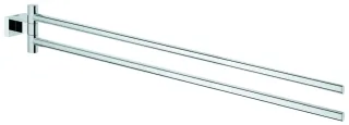 Grohe Handtuchhalter Essentials Cube 40624 2-armig 439mm schwenkbar chrom, 40624001 40624001