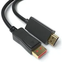 JAMEGA DisplayPort 1.4 auf HDMI Adapter-Kabel 4K 60Hz 4:4:4 HDR10 HDCP 2.2 Computer-Kabel, (100 cm)