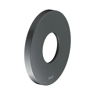 Keuco Wandrosette IXMO 59553, THM rund, 105 mm, Schwarzchrom gebürstet, 59553130091 59553130091