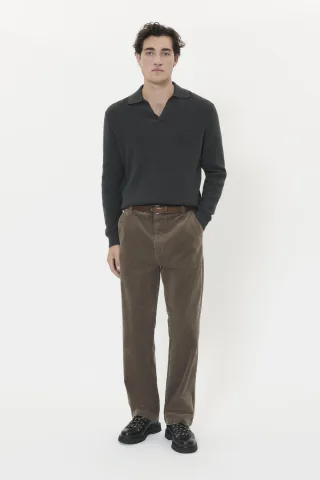 Casual Hose MAChino Casual Hose Lockere Passform brown