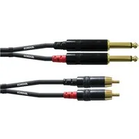 Cordial Audio-Kabel, CFU 1.5 PC Cinch-Klinkekabel 1,5 m - Audiokabel