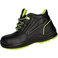 PRO FIT 131 Sicherheitsschuhe S3 "Arctos E mid", schwarz/grün, Arbeitsschuh (1, Paar) Stahlkappe, Arbeitsschuhe, Atmungsaktiv, Stahlkappenschuhe