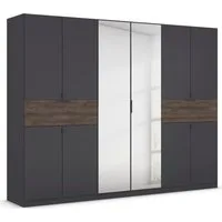 rauch Drehtürenschrank Kleiderschrank Schrank Garderobe Wäscheschrank TICAO (Schubladen in der Höhe variabel positionierbar) mit 2 geräumigen Schubladen, viel Stauraum MADE IN GERMANY