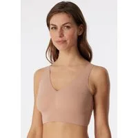 Schiesser Bustier Invisible Soft Microfaser, Lasercut-Abschlüsse, V-Ausschnitt
