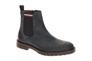 Tommy Hilfiger Herrenstiefelette FM05560 DW5 - Chelsea Boot in Blau desert sky