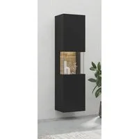 Home affaire Vitrine Ava, Breite 36 cm, hängend und stehend montierbar moderne grifflose Vitrine, Hochschrank mit Eckverglasung