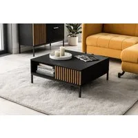 MOEBLO Couchtisch Meteor (Wohnzimmertisch, Beistelltisch, Sofatisch, Kaffeetisch, Coffee table), (HxTxB):35x80x80 cm