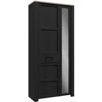 FORTE Garderobenschrank Garderobenschrank, Höhe 205,4cm, Spiegel, Soft Close, Push to Open B/H/T 94,4/205,4/42 cm