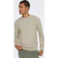 ONLY & SONS Strickpullover ONSLOUI REG 12 MEL CREW KNIT NOOS