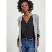 Vila Longstrickjacke VIRIL LONG L/S KNIT CARDIGAN - NOOS Viskosemischung, regular fit