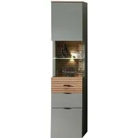 Innostyle Vitrine INA Vitrine, 45 x 200 x 36 cm (B/H/T) (1-St) L/R verwendbar, inkl. Beleuchtung, Softclose