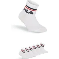 Fila Kurzsocken JUNIOR UNISEX QUARTER PLAIN SOCKS (6-Paar) mit eingestricktem Logo im Bündchen, Kindersocken
