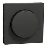 Zentralplatte mit Drehknopf für Dimmer, Typ MEG5250-6034, lackierter Thermoplast anthrazit, Retail