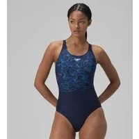 Speedo Badeanzug Speedo Damen Hyperboom Muscleback Badeanzug 8-0869418661 – navy