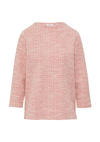 s.Oliver Red Label - Relaxed-Fit-Sweatshirt aus Bouclé rot - Gr. - 44