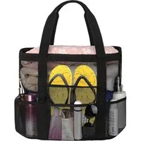 FELIXLEO Strandtasche XL Netz Strandtasche Damen wasserdicht Faltbar Reißverschluss (1-tlg)