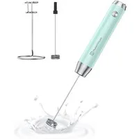 Maestri House Milchaufschäumer wiederaufladbarer Milchaufschäumer 2 Schneebesen,LunaFro, tragbar, elektrisch, wasserdicht, abnehmbarer Edelstahl-Schneebesen
