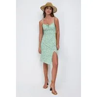 No Matter What Minikleid Minikleid mit Blumenmuster und Schlitz