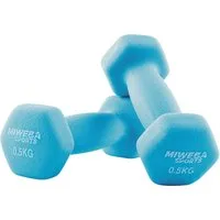Miweba Sports Kurzhantel Gymnastikhanteln NKH100 - 9 Gewichtsklassen, (Set, Hanteln, Kurzhanteln, Gymnastikhanteln, Hantelset), Aerobic Hantel Set Kurzhantel Fitnesshanteln Gewichte