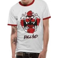LOONEY TUNES Print-Shirt Tasmanian Devil Looney Tunes Ringer T-Shirt England S M L XL XXL