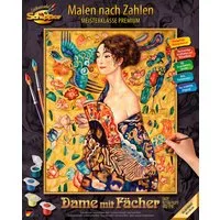 Schipper Malen nach Zahlen Meisterklasse Premium - Dame mit Fächer, Made in Germany
